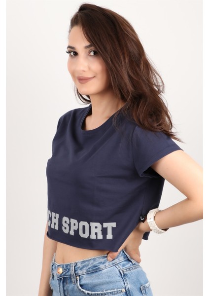 Kadın Kısa Kollu Crop Bluz modelleri