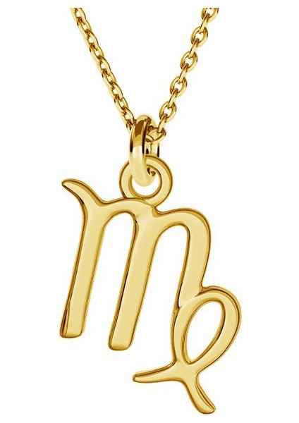 Başak Burcu 925 Ayar Gümüş Kolye