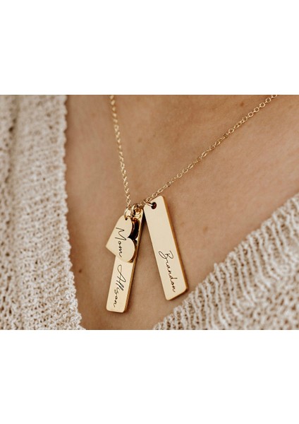 Kalpli Layers 925 Ayar Gümüş Kolye