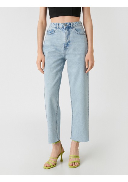 Yüksek Bel Kot Pantolon - Eve Slim Jean