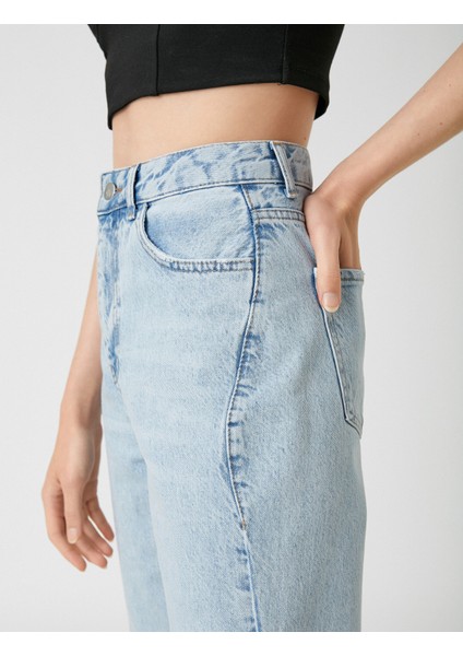 Yüksek Bel Kot Pantolon - Eve Slim Jean