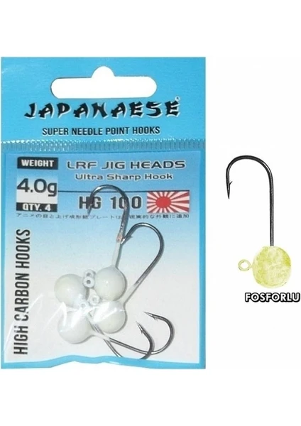 HG100 Lrf Zoka Seti Glow Jig Head - 0.7 gr