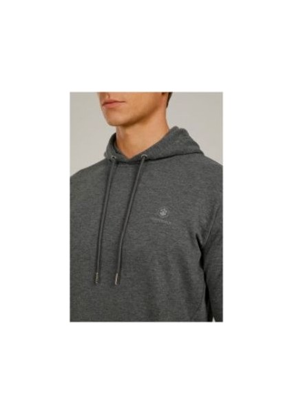 Erkek Kapüşonlu Sweatshirt Basic Hoodie