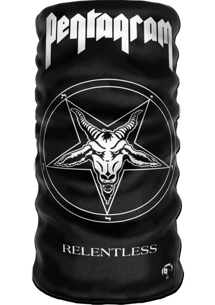 Extreme Metallica - Pentagram - Megadeth Bandana Boyunluk Maske