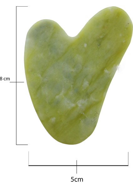 Yeşim Kalp Gua Sha ve Melek Kanadı Guasha İkili Yüz Masaj Aleti Seti Doğal Taş fiyatları