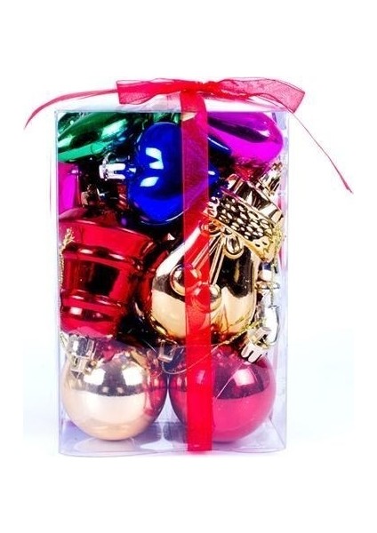 Yılbaşı Karışık Ağaç Süsü 18'li