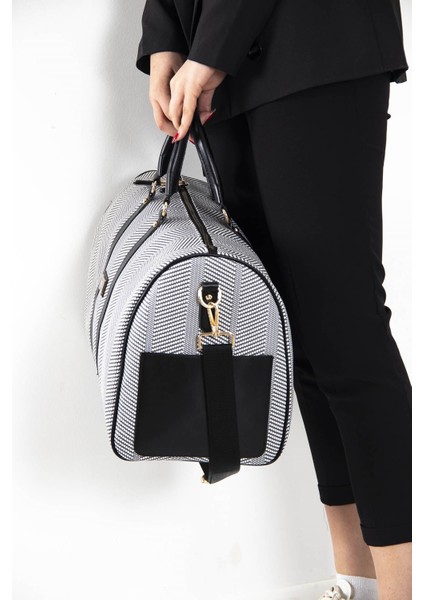 Silver Polo Kadın Seyahat Çantası Siyah Beyaz - Siyah NV1067 fiyatları