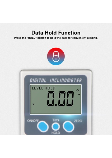 Çok Fonksiyonlu Dijital Inklinometre Çinko Alaşım Kabuk (Yurt Dışından)