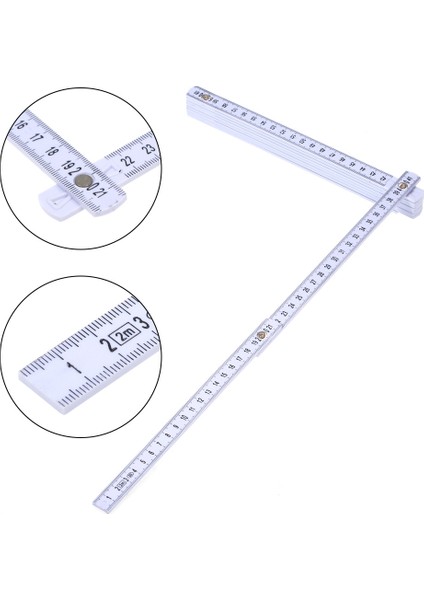 2m Slayt On Parçalı Katlanabilir Cetveller 6.6ft Katlanır (Yurt Dışından)