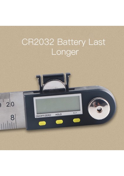 Çok Fonksiyonlu Dijital LCD Ekran Açı Cetveli 360 ° (Yurt Dışından)