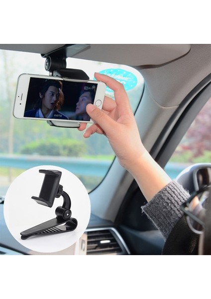 Universal PE-Z01 360 Derece Dönen Güneşlik Araç Telefon Tutucu