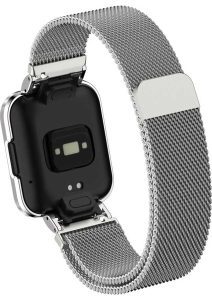 Xiaomi Mi Watch Lite Kasa Korumalı Metal Çerçeve Tasarım Metal Hasır Kordon
