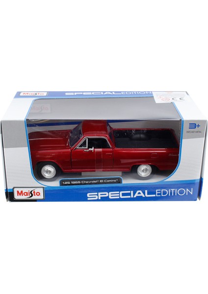 1/25 1965 Chevrolet El Camino Model Araba Kırmızı