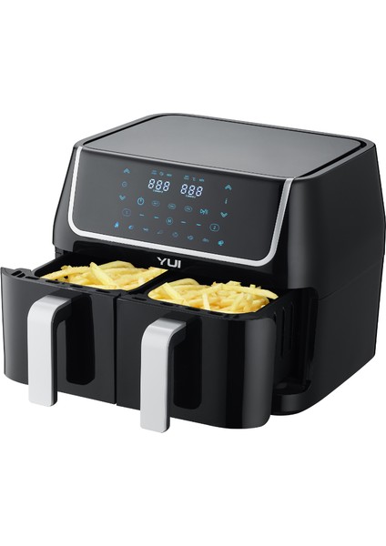 M40 Maxifry Dokunmatik Ekran (5+5) 10Lt Çift Hazneli Airfryer Yağsız Fritöz 1800W