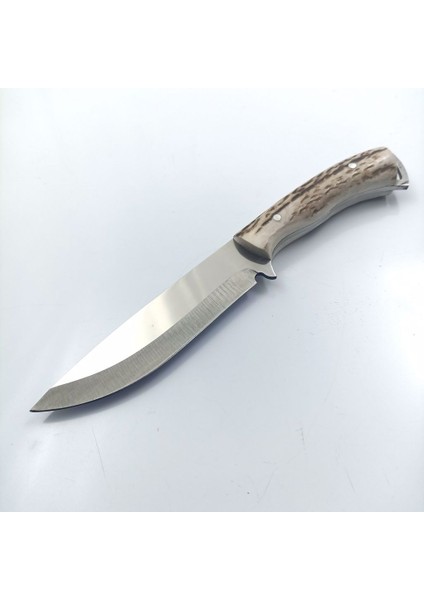El Yapımı Bushcraft Kamp Bıçağı Geyik Kabze Paslanmaz Av Bıçağı Deri Kılıflı modelleri