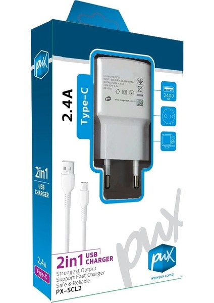 Type-C Şarj Cihazı 2.4A Hızlı Şarj