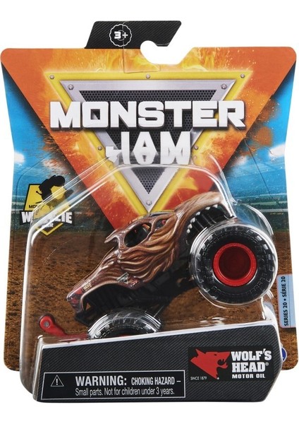 Monster Jam 1:64 Wheelie Bar Araçlar - Wolf's Head