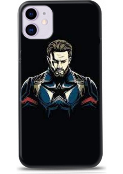 Iphone 11 Captain America Tasarım Kılıfı-5