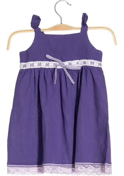 Askılı Şile Bezi Bebek Elbisesi