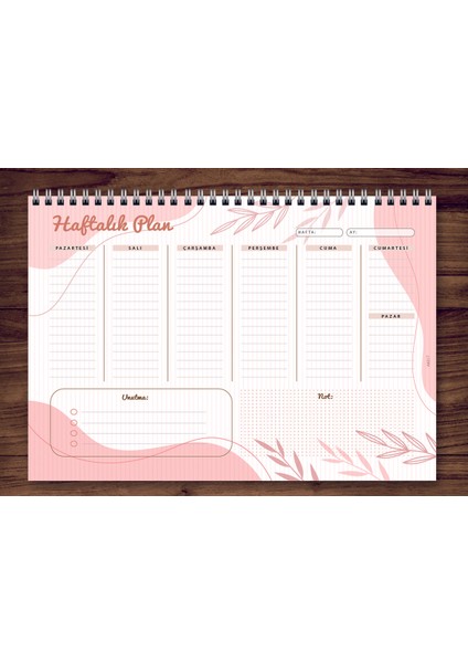 Express Planner A4 Haftalık Planlayıcı Pink Stick