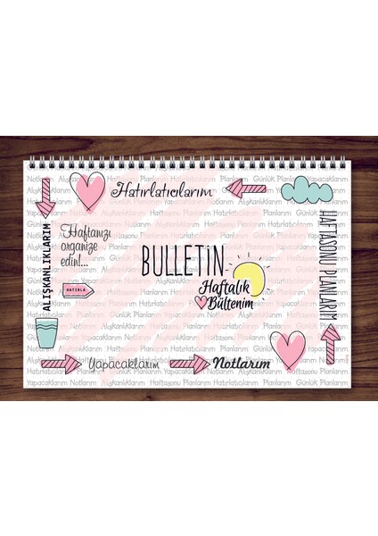 Express Planner A4 Haftalık Planlayıcı Bulletin