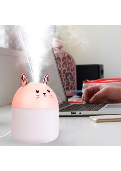 F Fityle Yatak Odası İçin 250 ml. Su Tankı USB Kablosuz Nemlendirici Pembe (Yurt Dışından) modelleri