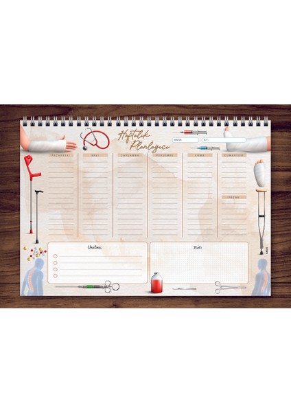 Express Planner A4 Haftalık Planlayıcı Medical 2