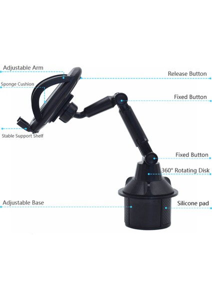 Araba Cep Telefonu Tutucu Araba Cep Telefonu Rafı Araba Telefonları Montaj Navigasyon Braketi (Yurt Dışından)