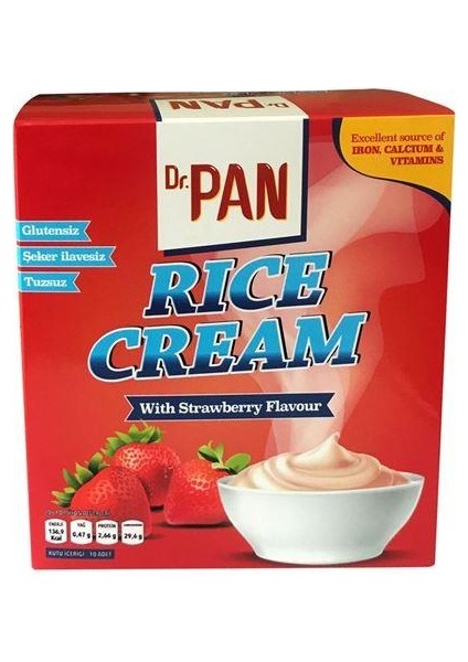 Dr Pan 3'Lü Rice Cream Set Çikolata Vanilya Çilek 400 Gr 3 Adet