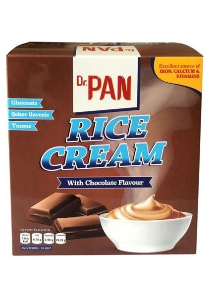 Dr Pan 3'Lü Rice Cream Set Çikolata Vanilya Çilek 400 Gr 3 Adet