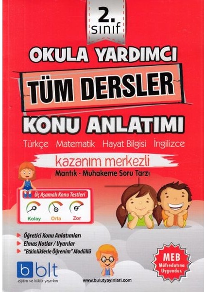 Bulut Eğitim ve Kültür Yayınları 2. Sınıf Okula Yardımcı Tüm Dersler Konu Anlatımı