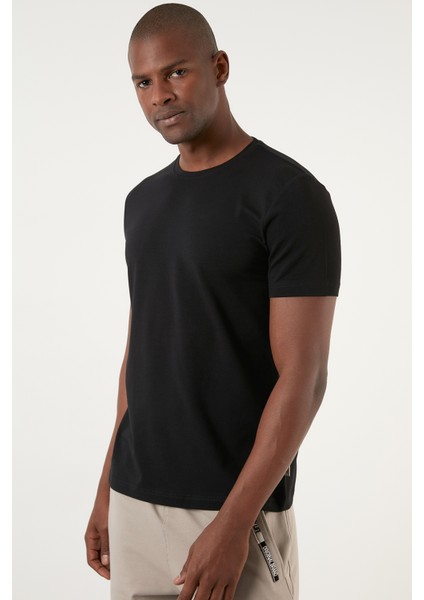 Pamuklu Regular Fit Bisiklet Yaka Basic T Shirt Erkek T Shirt EXXEMODJ000B modelleri