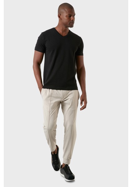 Pamuklu Regular Fit V Yaka Basic T Shirt Erkek T Shirt EXXEMODJ000V fiyatları