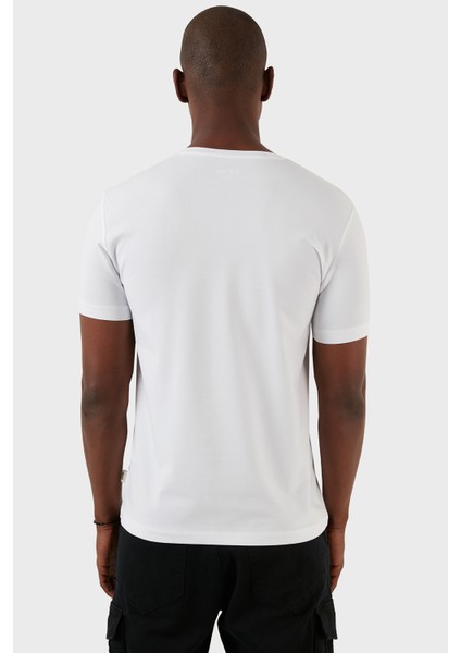 Pamuklu Regular Fit V Yaka Basic T Shirt Erkek T Shirt EXXEMODJ000V indirimleri