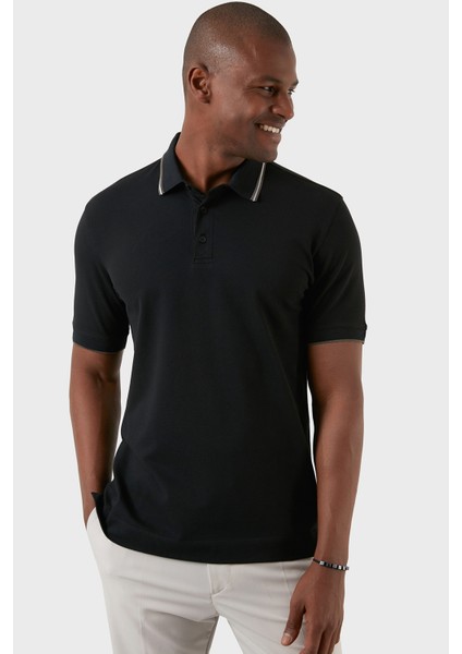 Pamuklu Regular Fit Düğmeli Polo T Shirt Erkek T Shirt EX661 fırsatları
