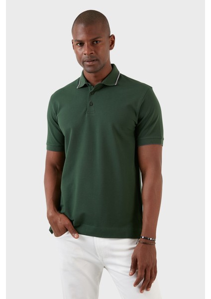 Pamuklu Regular Fit Düğmeli Polo T Shirt Erkek T Shirt EX661 fırsatları
