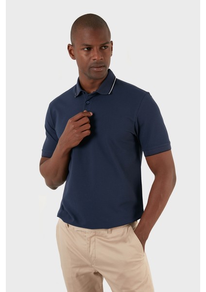 Pamuklu Regular Fit Düğmeli Polo T Shirt Erkek T Shirt EX661 modelleri