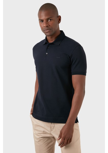 Pamuklu Regular Fit Düğmeli Polo T Shirt Erkek T Shirt EX661D modelleri