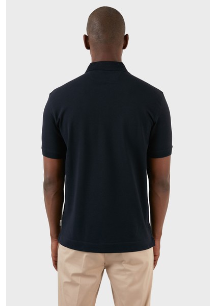 Pamuklu Regular Fit Düğmeli Polo T Shirt Erkek T Shirt EX661D indirimleri