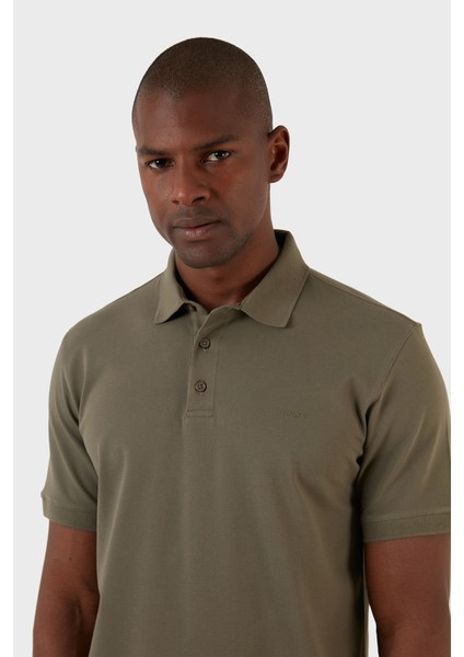 Pamuklu Regular Fit Düğmeli Polo T Shirt Erkek T Shirt EX661D fırsatları