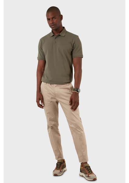 Pamuklu Regular Fit Düğmeli Polo T Shirt Erkek T Shirt EX661D modelleri