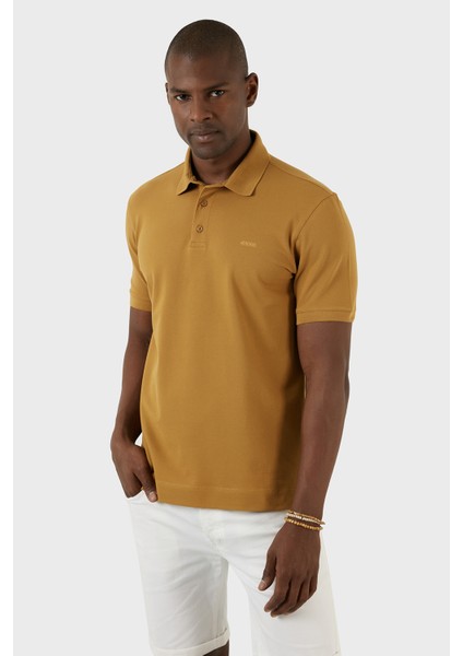 Pamuklu Regular Fit Düğmeli Polo T Shirt Erkek T Shirt EX661D modelleri