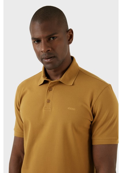 Pamuklu Regular Fit Düğmeli Polo T Shirt Erkek T Shirt EX661D fırsatları