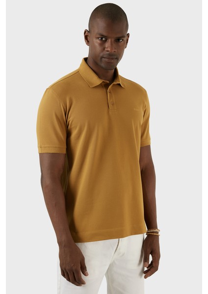 Pamuklu Regular Fit Düğmeli Polo T Shirt Erkek T Shirt EX661D indirimleri