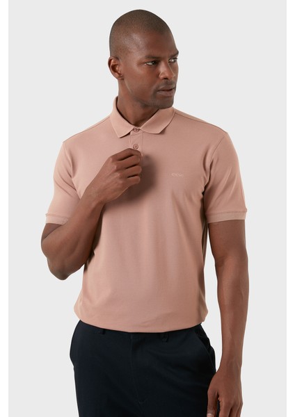 Pamuklu Regular Fit Düğmeli Polo T Shirt Erkek T Shirt EX661D indirimleri