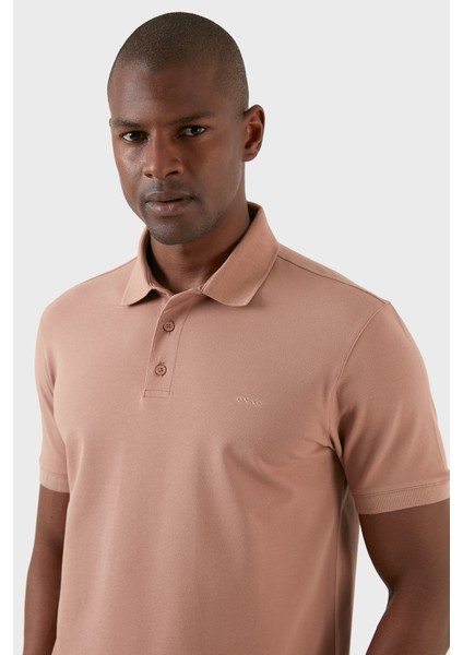 Pamuklu Regular Fit Düğmeli Polo T Shirt Erkek T Shirt EX661D fırsatları