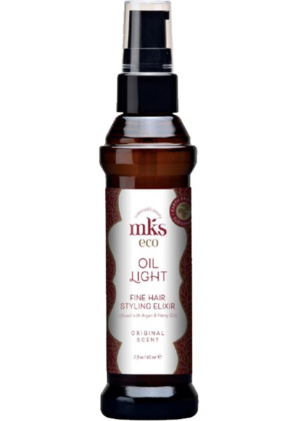 Eco Oil Hair Styling Elixir Original Ince Telli Saçlar Için Pürüzsüzleştirici Bakım Yağı 60 ml