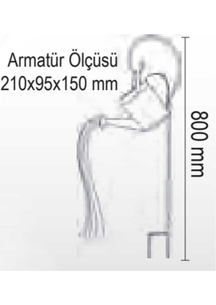 5W Solar Dekoratif Bahçe Armatürü 3200K