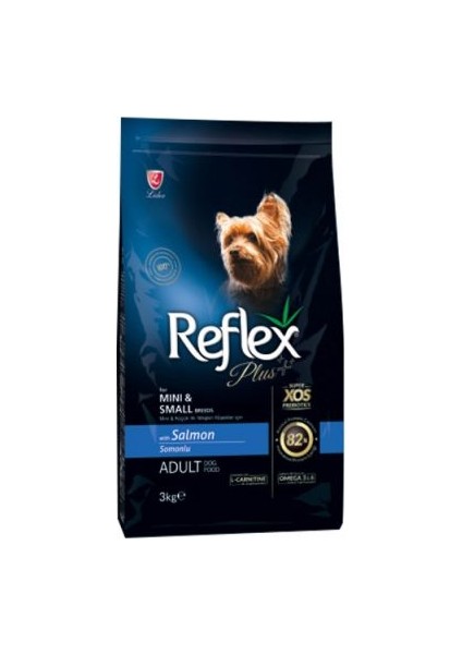 Plus 3 kg Küçük Irk Somonlu Yetişkin Köpek Maması