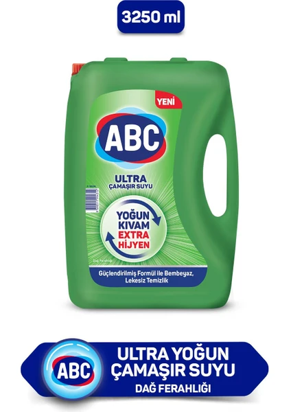 Abc Ultra Çamaşr Suyu Dağ Ferağlığı 3,25 lt